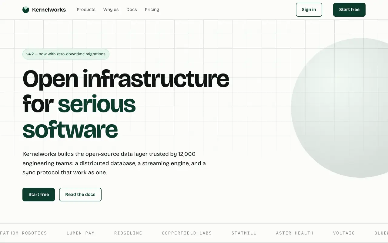 Kernelworks Business design preview