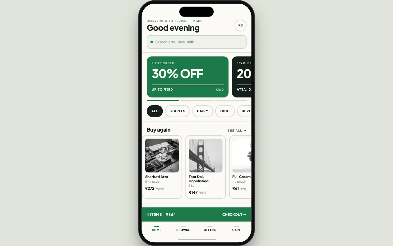 Kirana Daily design preview