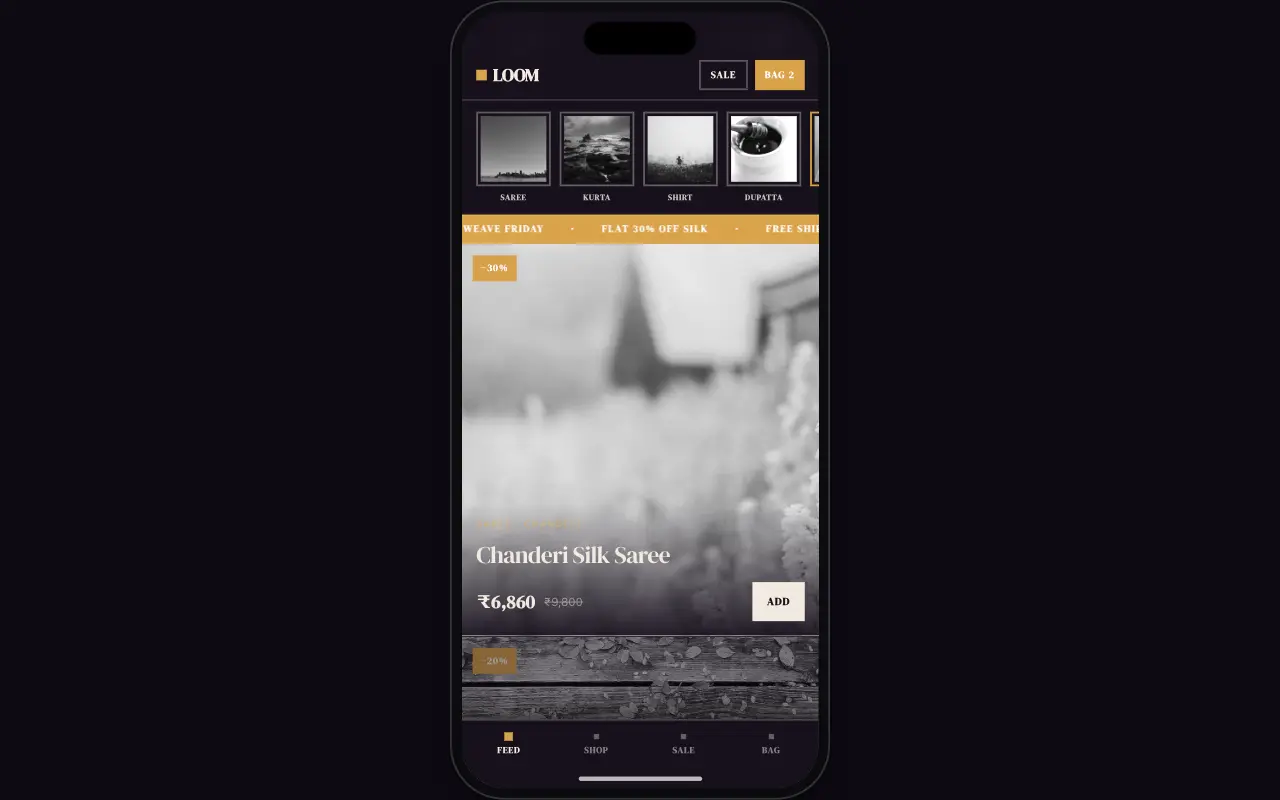 Loom Feed design preview